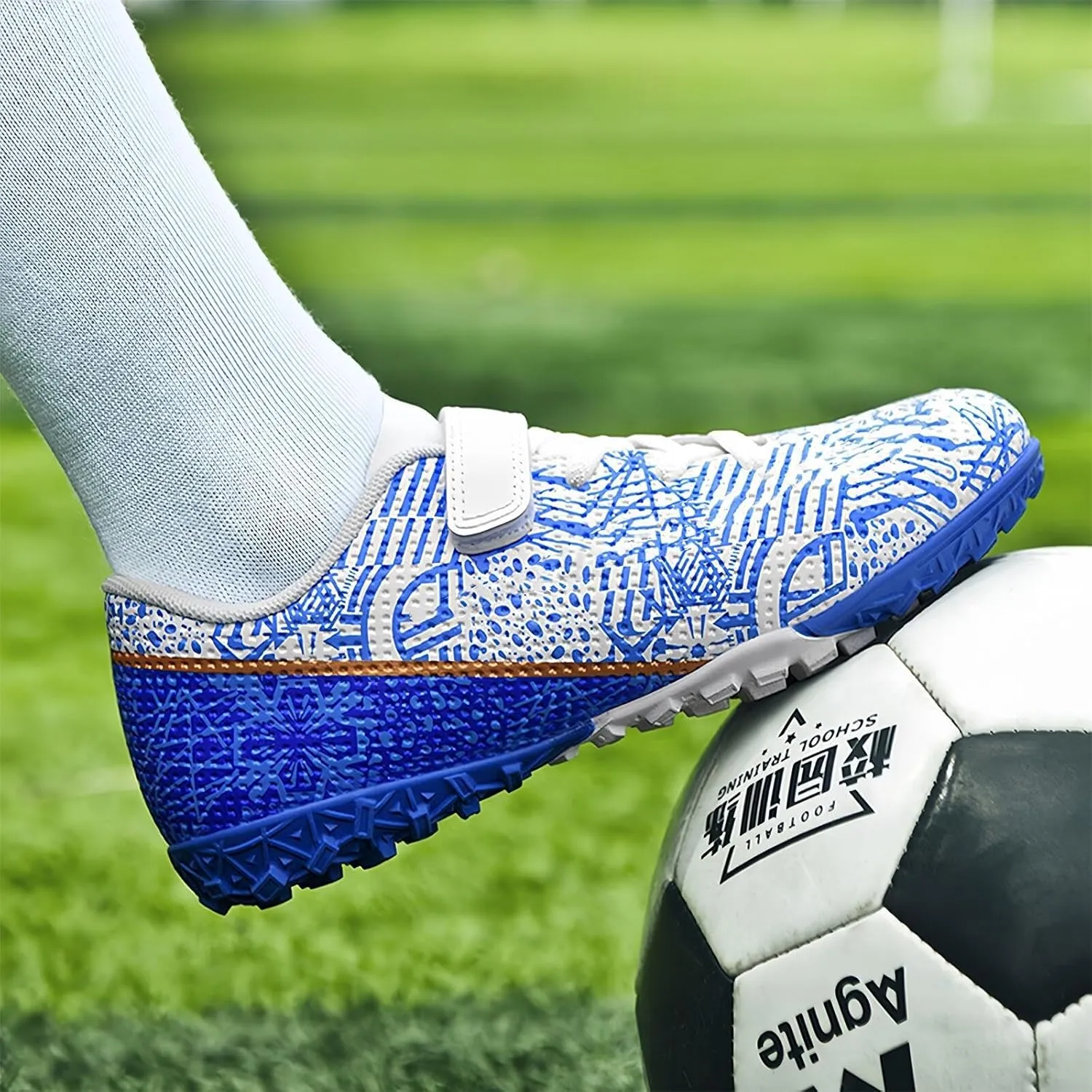 Soccer Cleats for Kids Turf Soccer Shoes Indoor Boys Girls Football Shoes Youth TF AG Artificial Ground Trainning Athletic Sneakers Outdoor