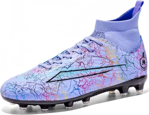 Soccer Cleats for Kids Turf Soccer Shoes Indoor Boys Girls Football Shoes Youth TF AG Artificial Ground Trainning Athletic Sneakers Outdoor