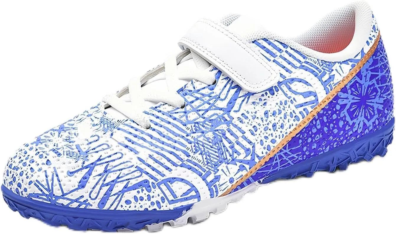 Soccer Cleats for Kids Turf Soccer Shoes Indoor Boys Girls Football Shoes Youth TF AG Artificial Ground Trainning Athletic Sneakers Outdoor