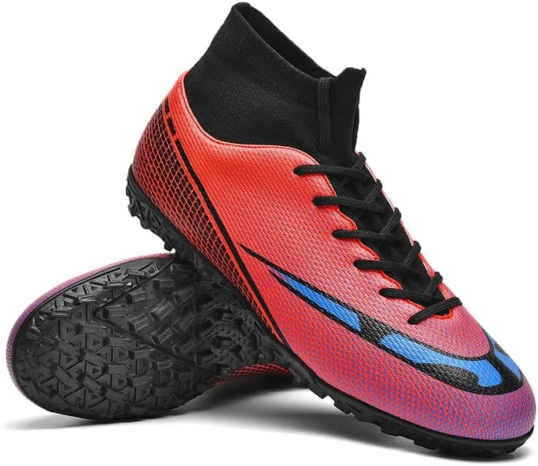 Soccer Shoes with Excellent Traction, Grip, and Comfort - Durable, Lightweight & Breathable - Unisex Soccer Cleats for Boys & Girls