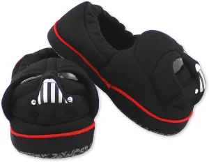 Star Wars Darth Vader Toddler Boy's Plush A-Line Slippers with 3D Head (11-12 M US Little Kid, Black)