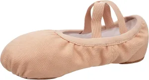 Stelle Women Ballet Shoes Highly Stretch Canvas Dance Slipper Yoga Shoes for Girls/Adults(Tan New,9)