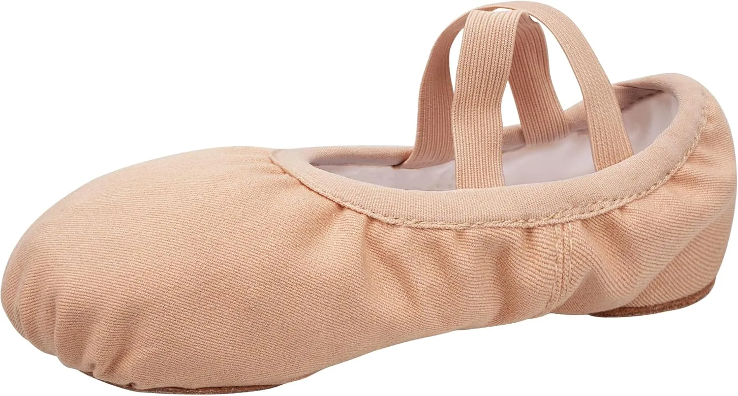 Stelle Women Ballet Shoes Highly Stretch Canvas Dance Slipper Yoga Shoes for Girls/Adults(Tan New,9)