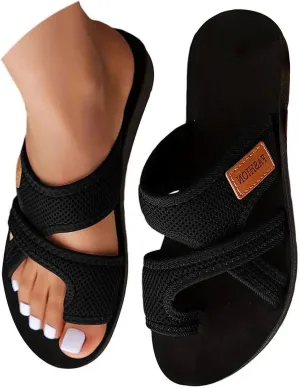 Summer Comfort Sandals for Women 2025 Extra Wide Mesh Hollow Mesh Breathable Orthopedic Sandals Stylish Lightweight Beach Walking Shoes