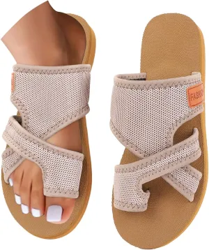 Summer Comfort Sandals for Women 2025 Extra Wide Mesh Hollow Mesh Breathable Orthopedic Sandals Stylish Lightweight Beach Walking Shoes