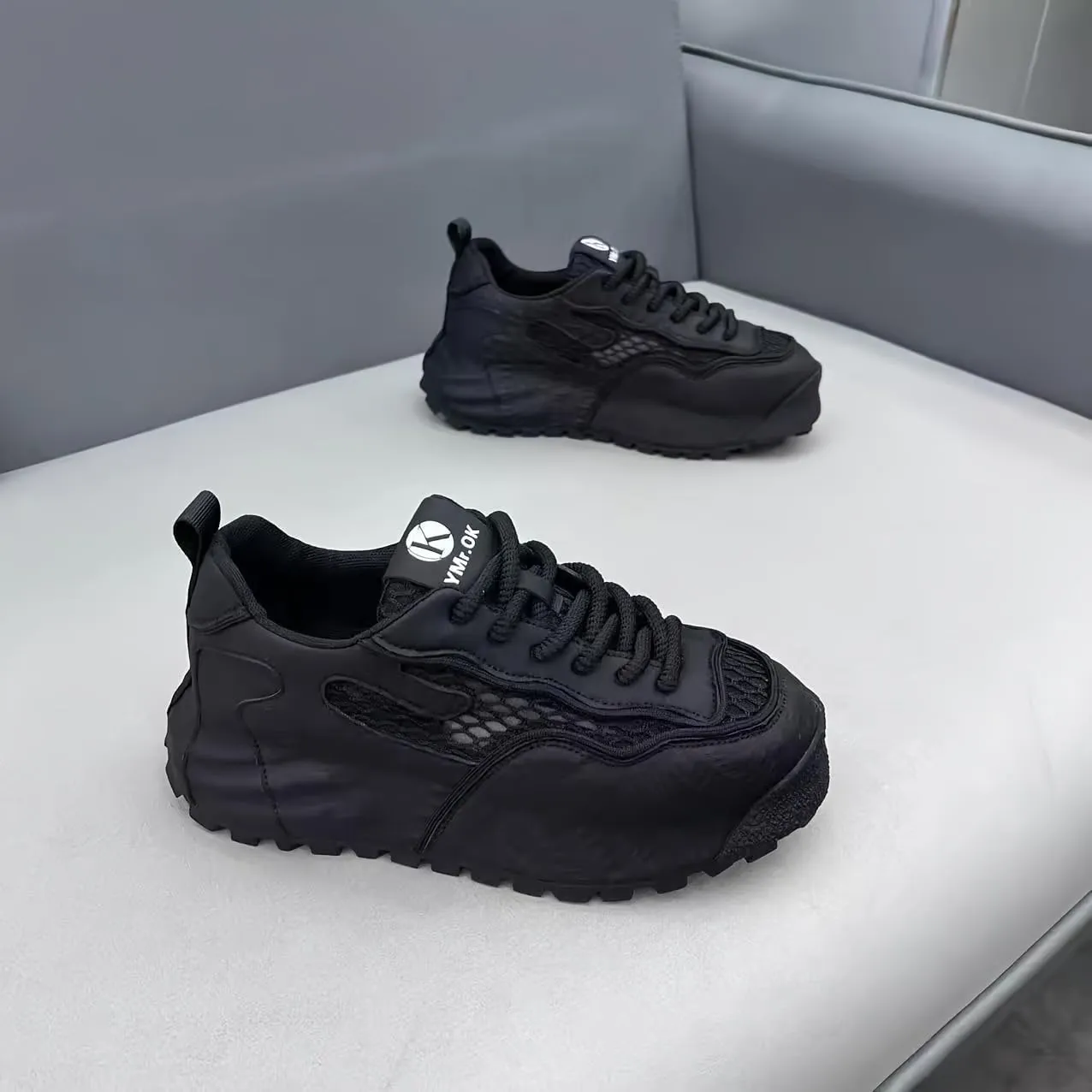 Summer mesh Breathable Casual Thick-Soled Fashionable Men's Sports Shoes