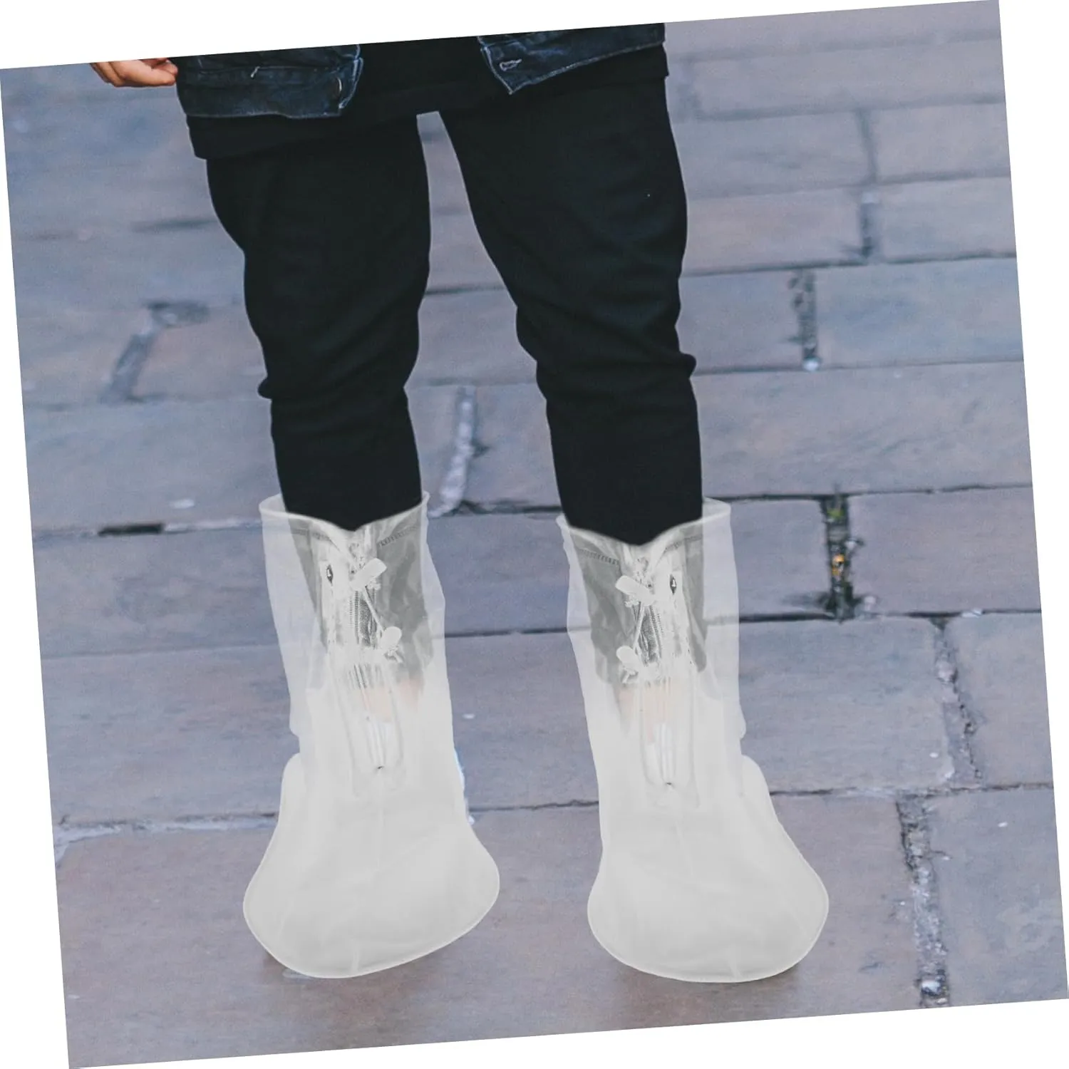 SUPVOX Pair Overshoes Waterproof Rainproof Shoe Covers Waterproof Boot Covers Waterproof Shoe Covers Rain Shoe
