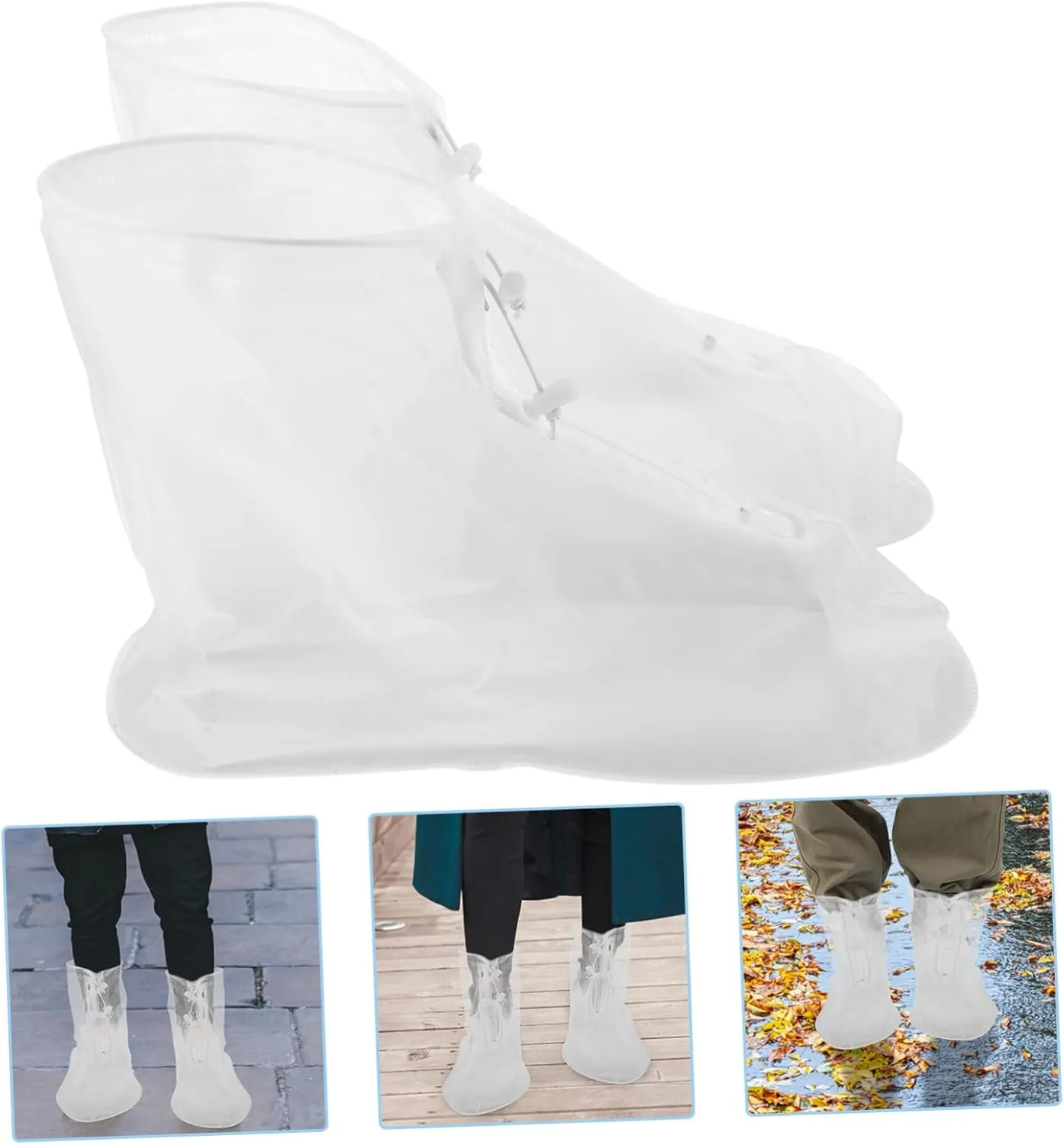 SUPVOX Pair Overshoes Waterproof Rainproof Shoe Covers Waterproof Boot Covers Waterproof Shoe Covers Rain Shoe