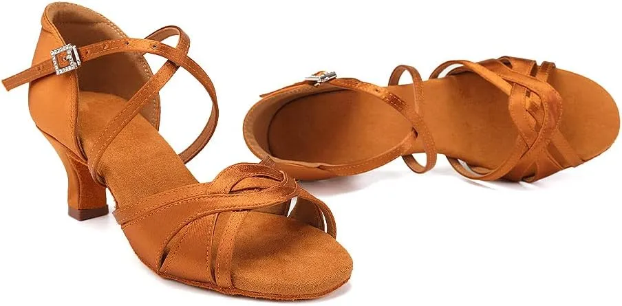SWDZM Women Latin Ballroom Practice Dance Shoes Tango Salsa Professional Practice Dance Shoes