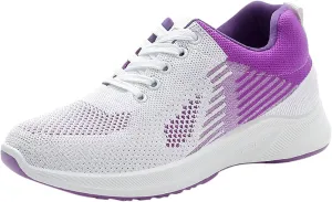 Tennis Shoes for Women Lightweight Breathable Running Sneakers Slip On Walking Shoes for Outdoor Workout Travel