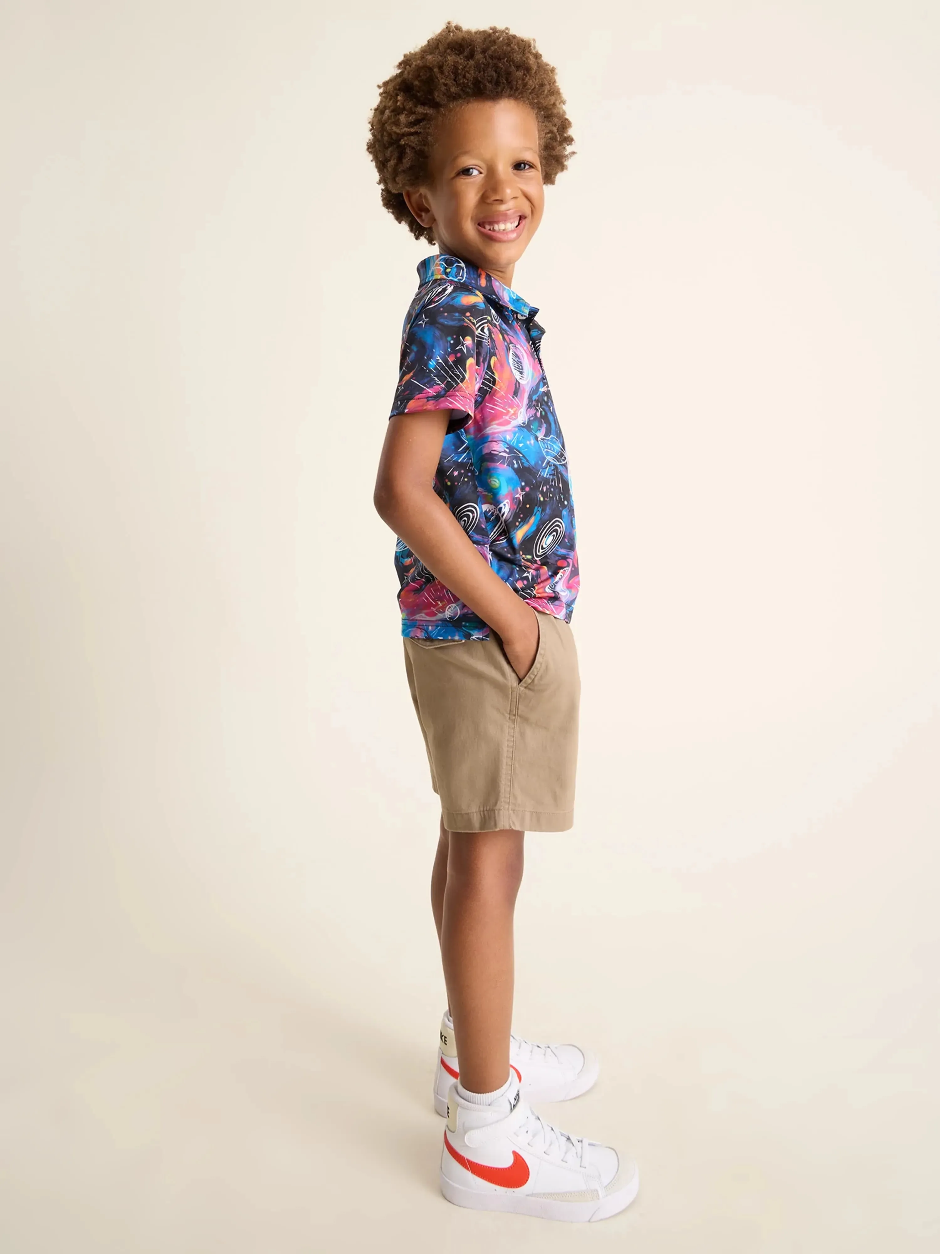 The Lil Galactic Odyssey (Little Kids Performance Polo)