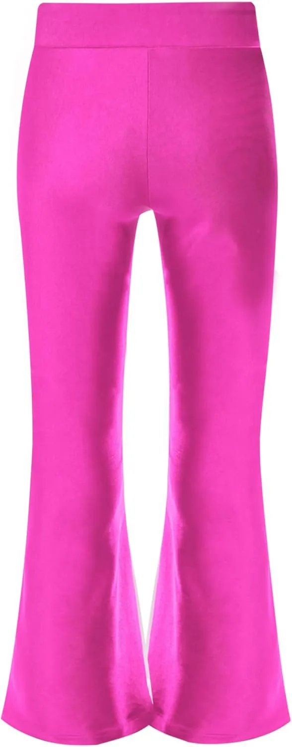TiaoBug Kids Girls Flare Leggings Bootcut Yoga Pants Modern Ballet Jazz Latin Hip Hop Dance Bell Bottoms Trousers