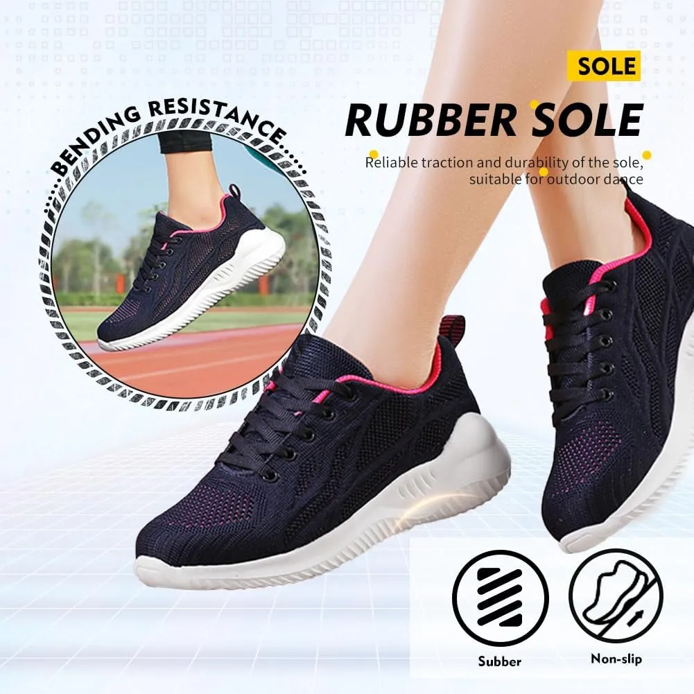 TINRYMX Modern Dance Shoes Women Lace up Walking Shoes Ballroom Jazz Hip hop Practice Dance Sneaker Shoes,Model-LYX2126