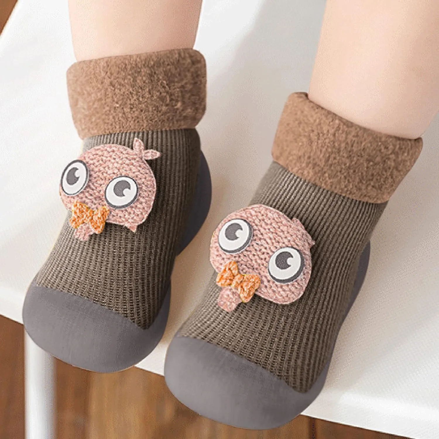 Toddler 10 Tennis Shoes Girls Solid Girls Socks Stocking Warm Baby Boys Soft Toddler Canvas Slip on Shoes Boys