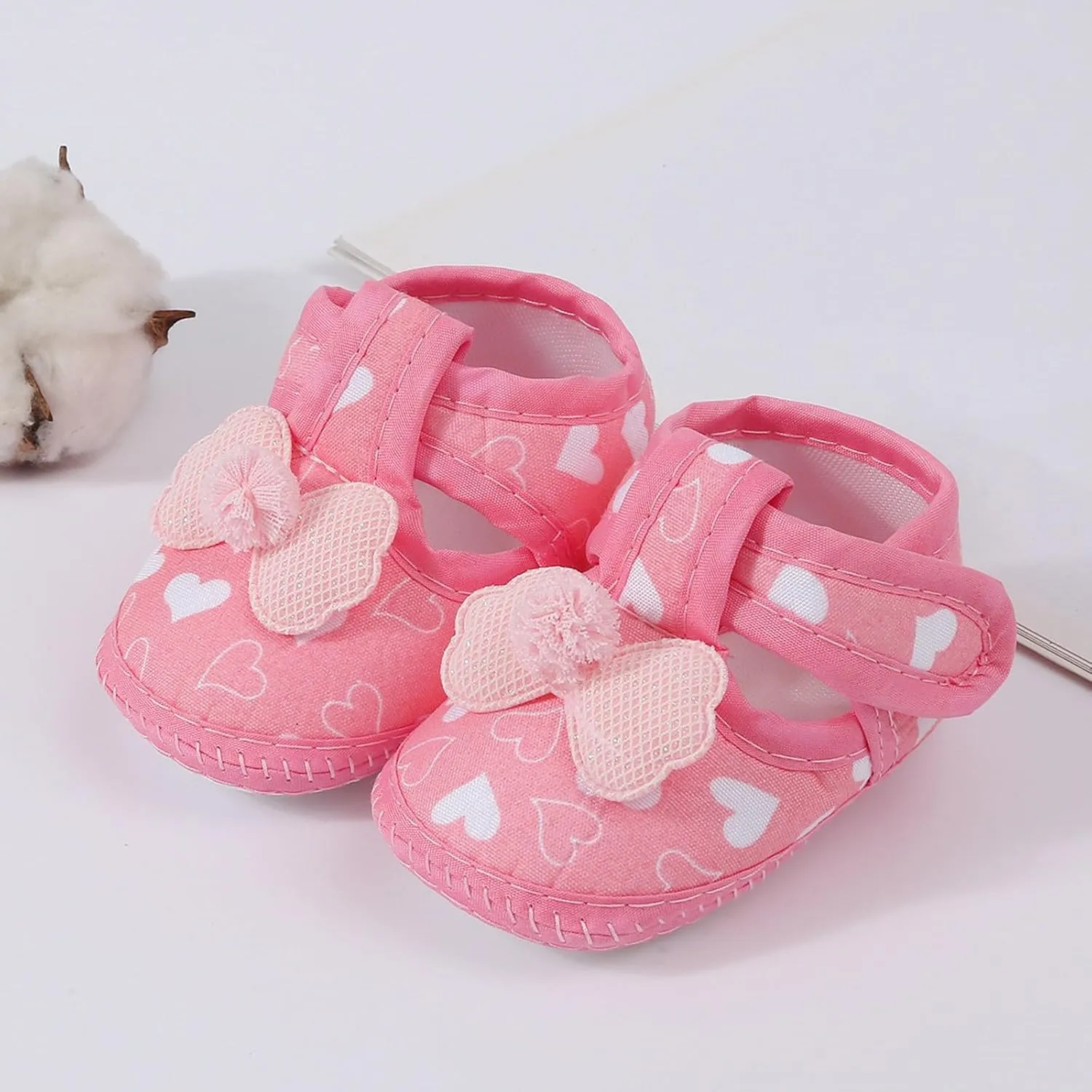 Toddler Baby Girls Cute Flower First Walking Sandals Lightweight Soft Sole Non-Slip Sneakers Princess Wedding Shoes