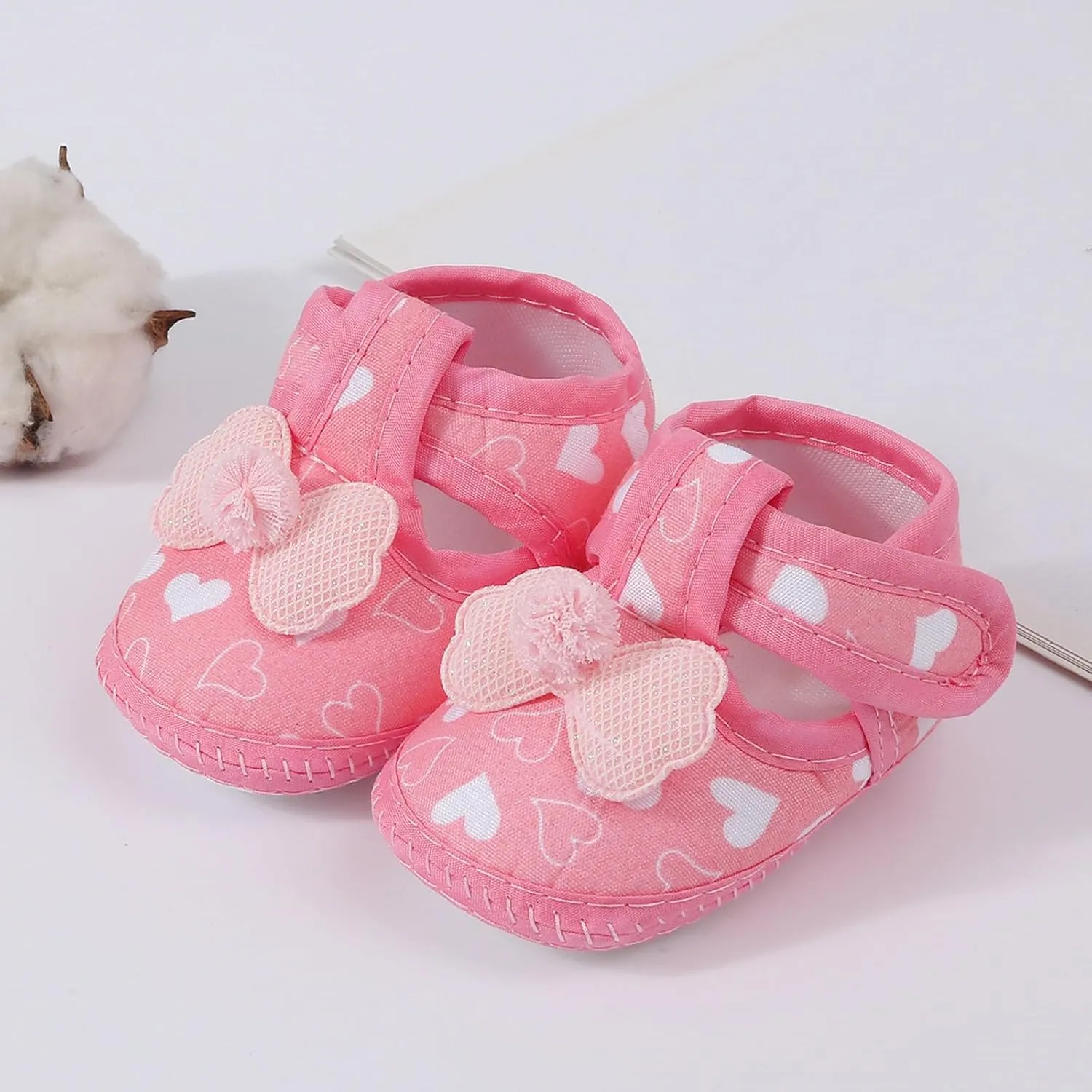 Toddler Baby Girls Cute Flower First Walking Sandals Lightweight Soft Sole Non-Slip Sneakers Princess Wedding Shoes