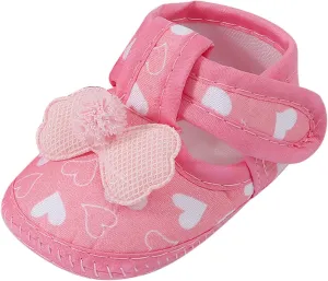 Toddler Baby Girls Cute Flower First Walking Sandals Lightweight Soft Sole Non-Slip Sneakers Princess Wedding Shoes