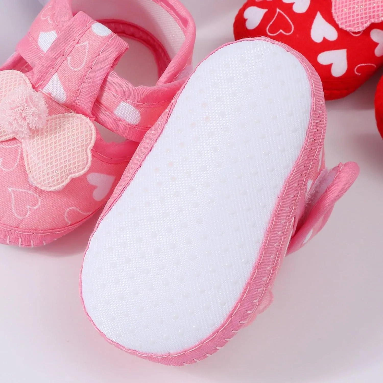 Toddler Baby Girls Cute Flower First Walking Sandals Lightweight Soft Sole Non-Slip Sneakers Princess Wedding Shoes