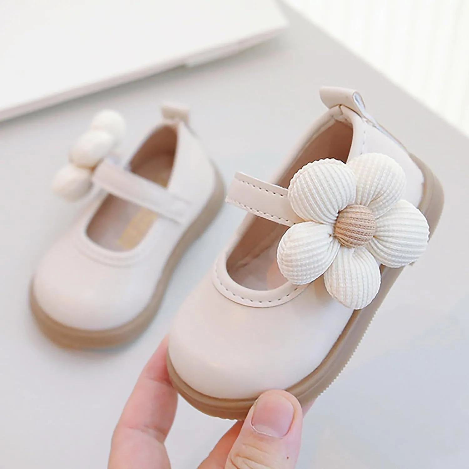 Toddler Baby Girls Dress Shoes Mary Jane Flat?? for Part?? School Wedding Newborn Ballet Flower Softy Dress Shoes