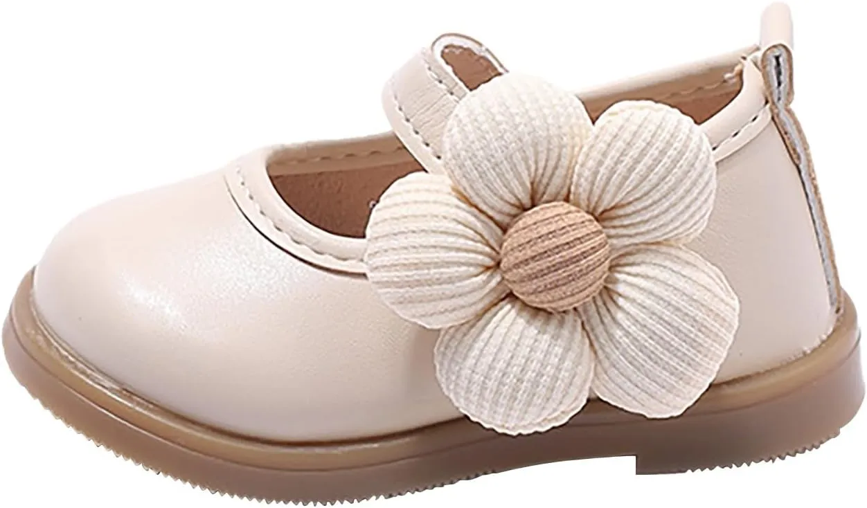 Toddler Baby Girls Dress Shoes Mary Jane Flat?? for Part?? School Wedding Newborn Ballet Flower Softy Dress Shoes