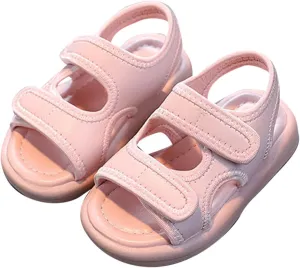 Toddler Boys Girls Athletic Sandals Outdoor Open Toe Sport Shoes Breathable Soft Sole Lightweight Plush Slipper