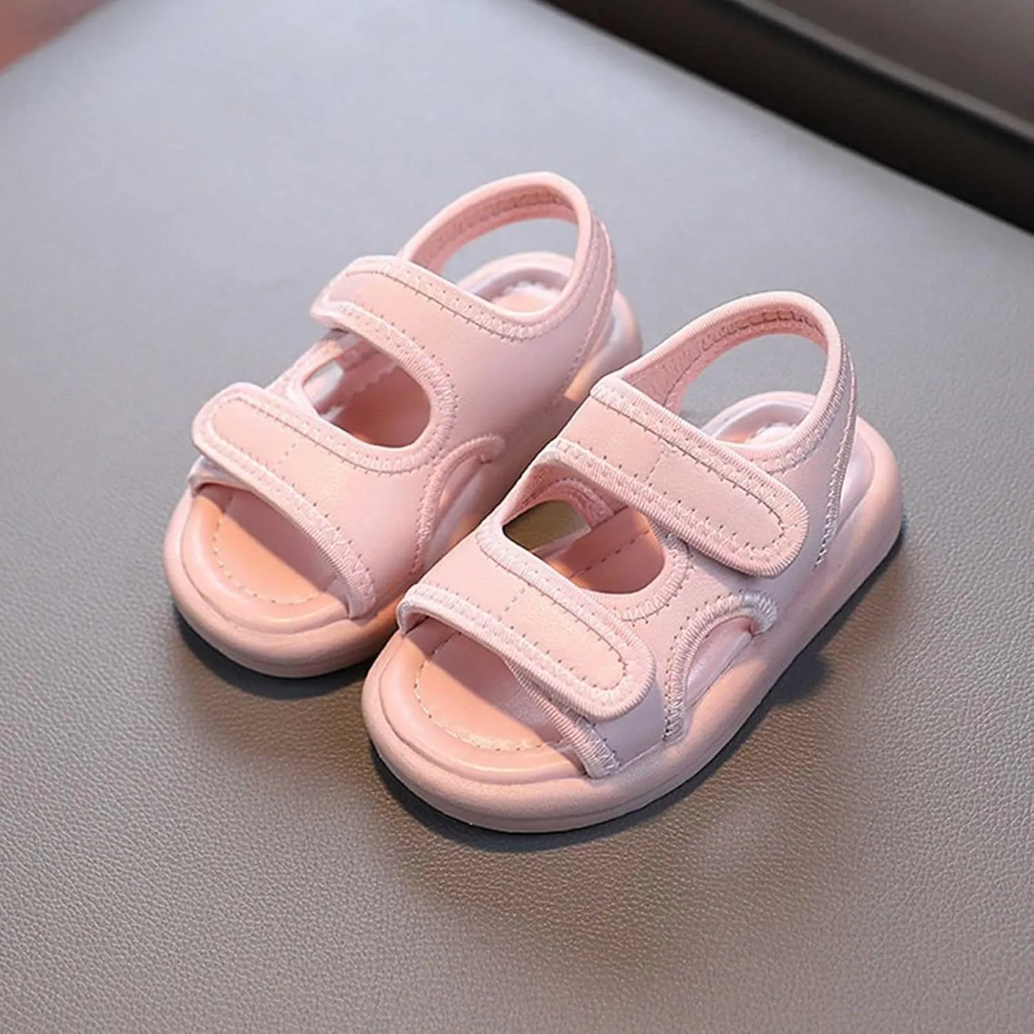 Toddler Boys Girls Athletic Sandals Outdoor Open Toe Sport Shoes Breathable Soft Sole Lightweight Plush Slipper