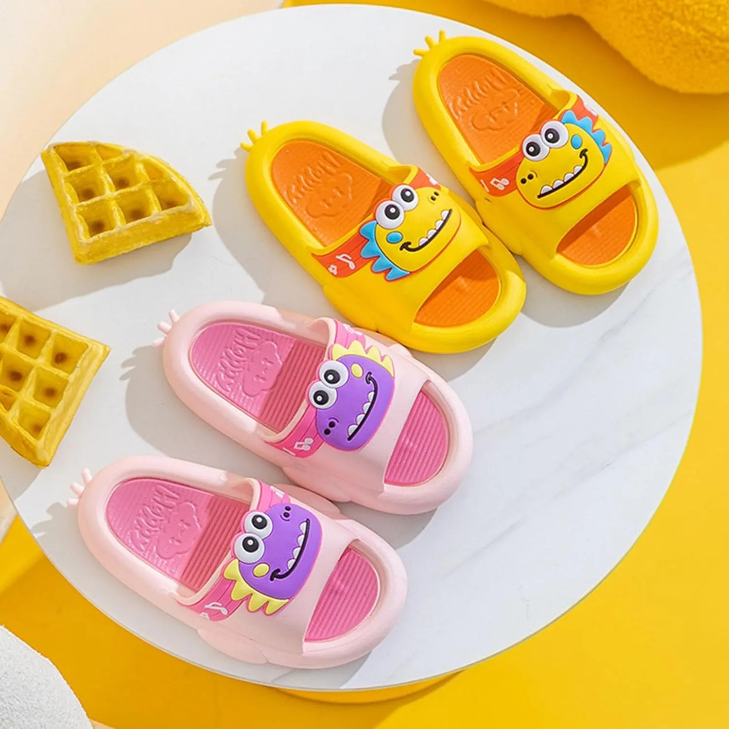 Toddler Dinosaur Shower Shoes Non Slip Cute Beach Slippers for Boys Girls Kids 2025 Fashion Bathroom Shower Slipper