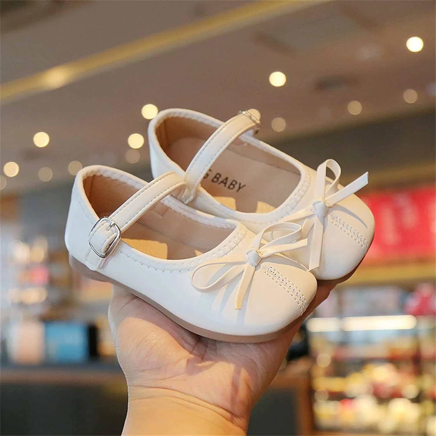 Toddler Dress Shoes Bowknot Mary Jane Shoes Girls Ballet Flat for Kids Wedding Pary niform Church Shoes