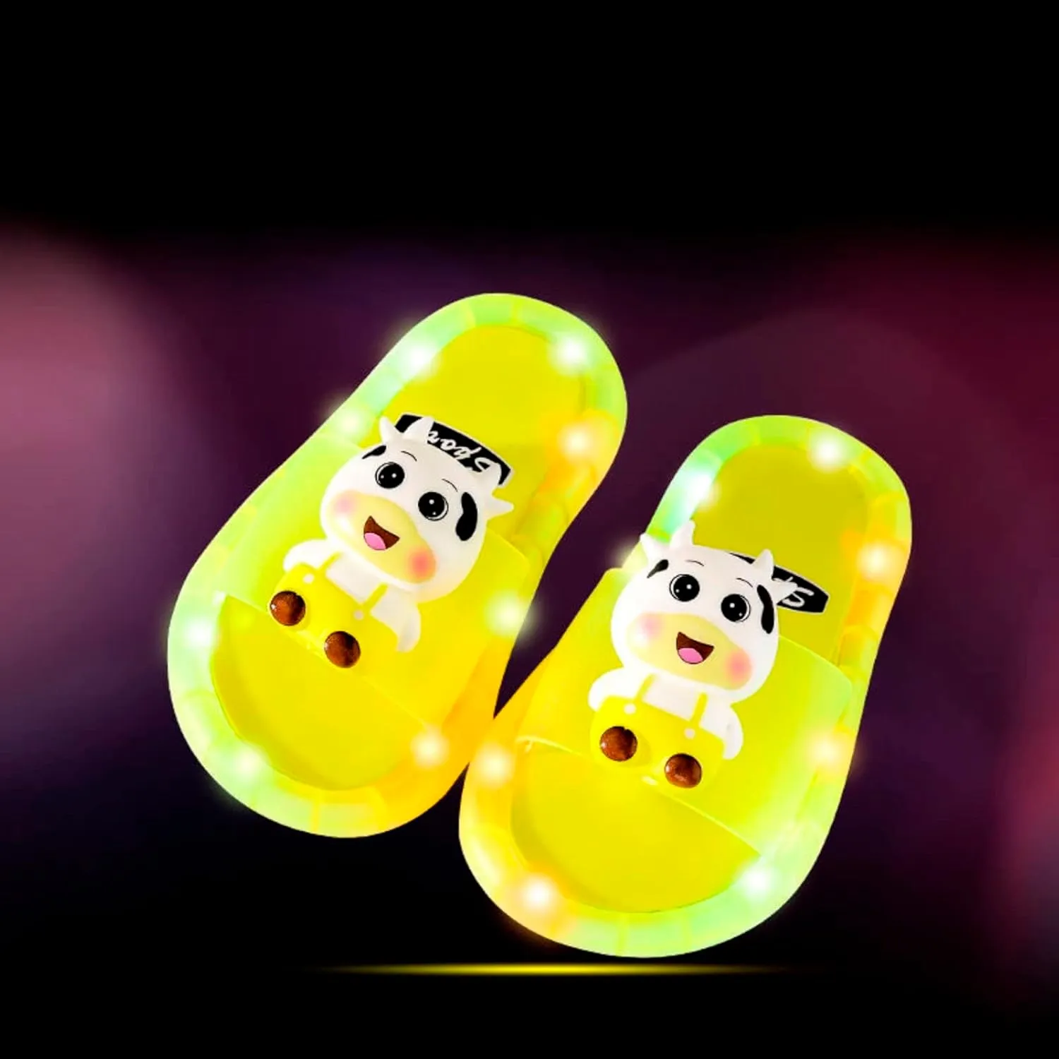 Toddler Girls Boys Light Up Slippers 2025 Stylish Cute Cartoon Animal Luminous Sandals for Girls Casual Slippers