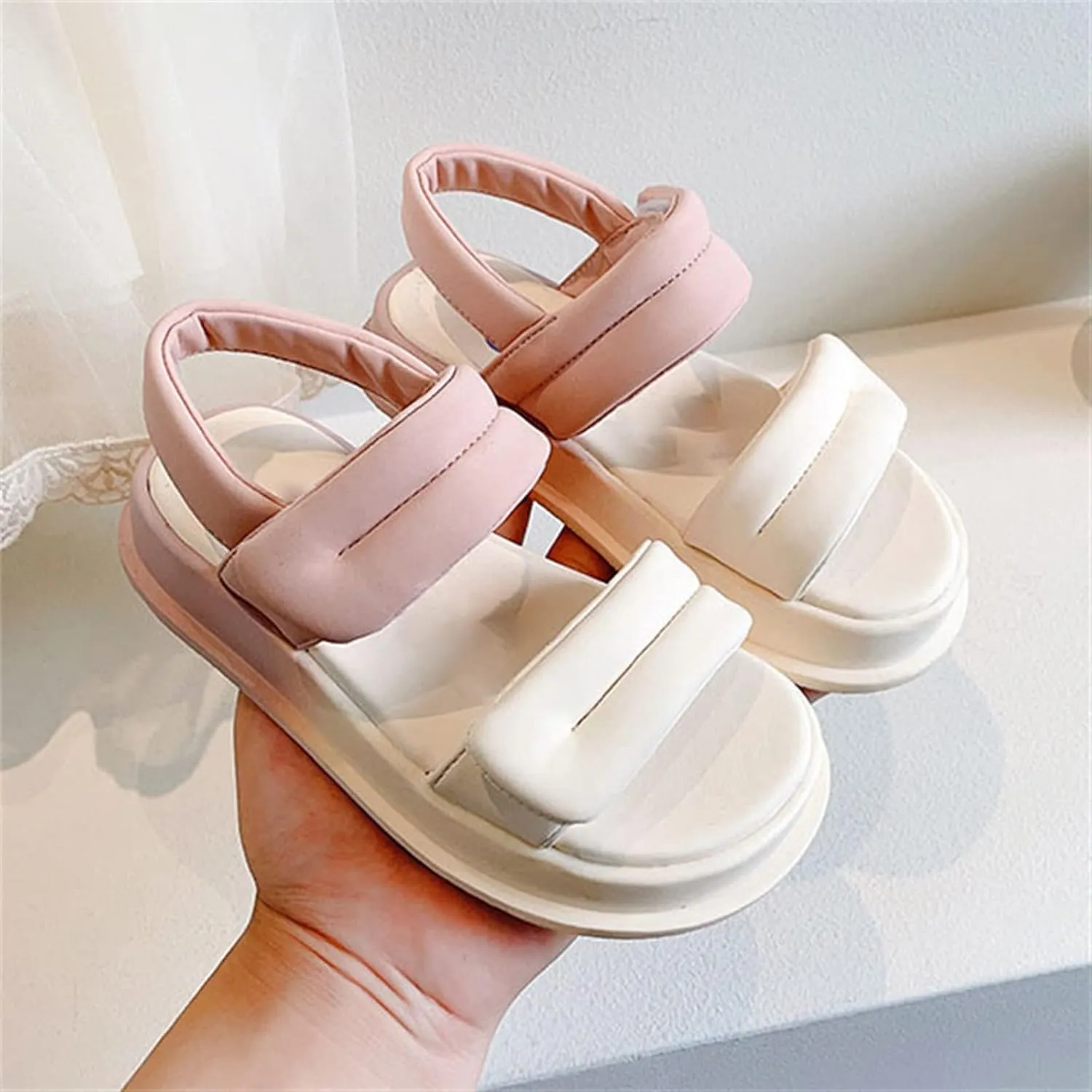 Toddler Girls Eva Sandals Open Toe Thick Rubber Soft Sole Beach Water Shoes Summer Open Toe Slippers for Kids Girls