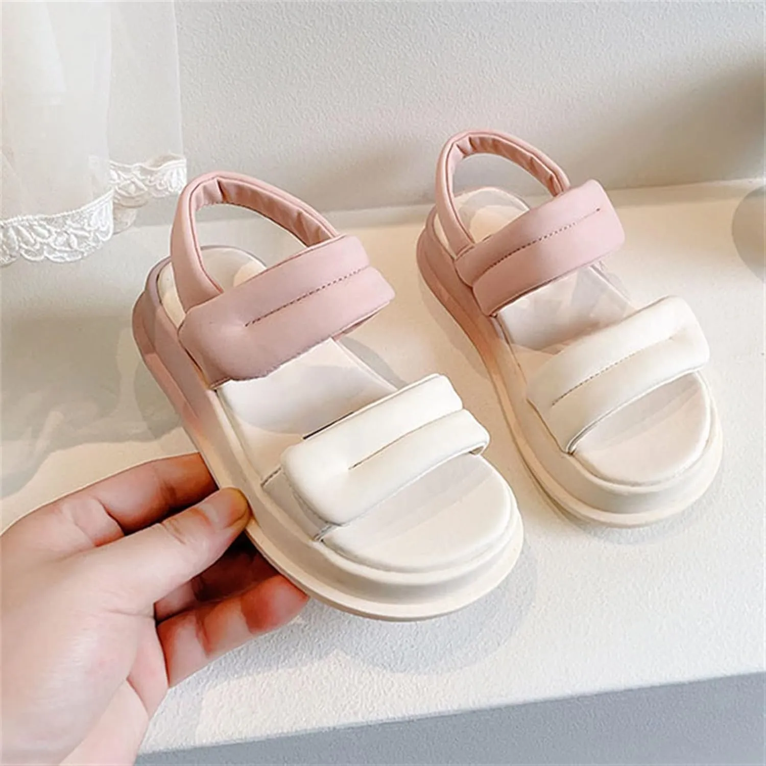 Toddler Girls Eva Sandals Open Toe Thick Rubber Soft Sole Beach Water Shoes Summer Open Toe Slippers for Kids Girls