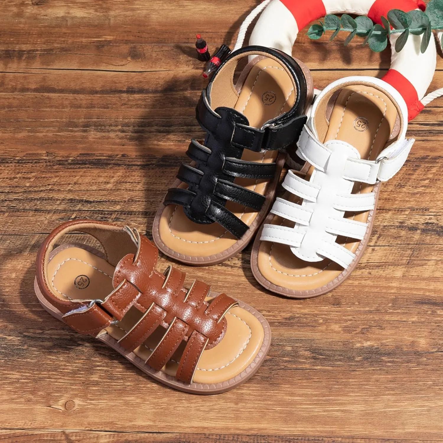 Toddler Girls Open Toe Beach Sandals Hollow Breathable Comfortable Holiday Casual Girls Slippers Kids Summer Sandals