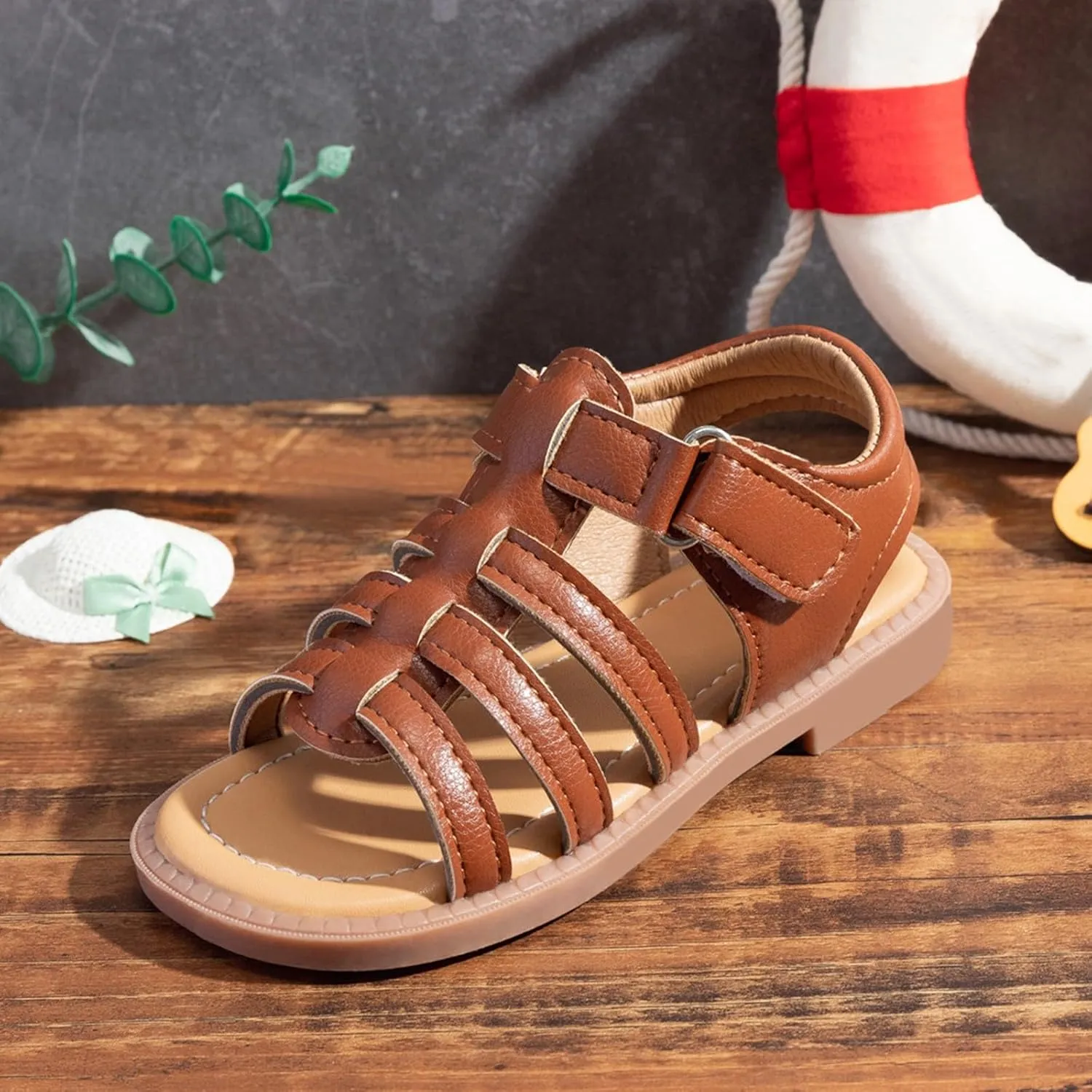 Toddler Girls Open Toe Beach Sandals Hollow Breathable Comfortable Holiday Casual Girls Slippers Kids Summer Sandals