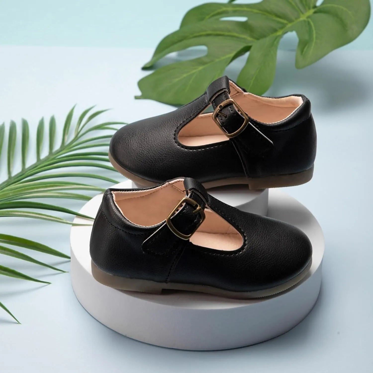 Toddler Little Girls Mary Jane Dress Shoes School Oxford for Girls Flat?? Wedding Part?? T-Strap Uniform Shoes