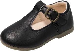 Toddler Little Girls Mary Jane Dress Shoes School Oxford for Girls Flat?? Wedding Part?? T-Strap Uniform Shoes