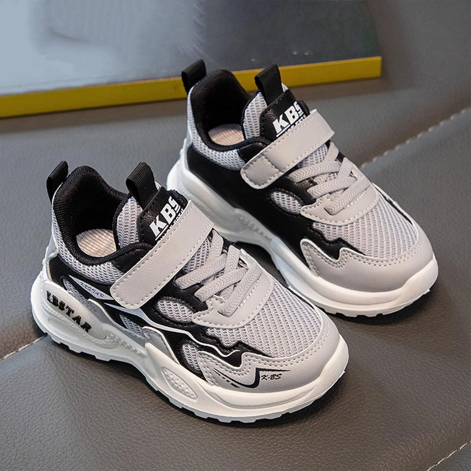 Toddler Sneaker Shoes Girls Boys Non Slip Athletic Sneaker Lightweight Mesh Breathable Kids Slip on Tennis Shoes