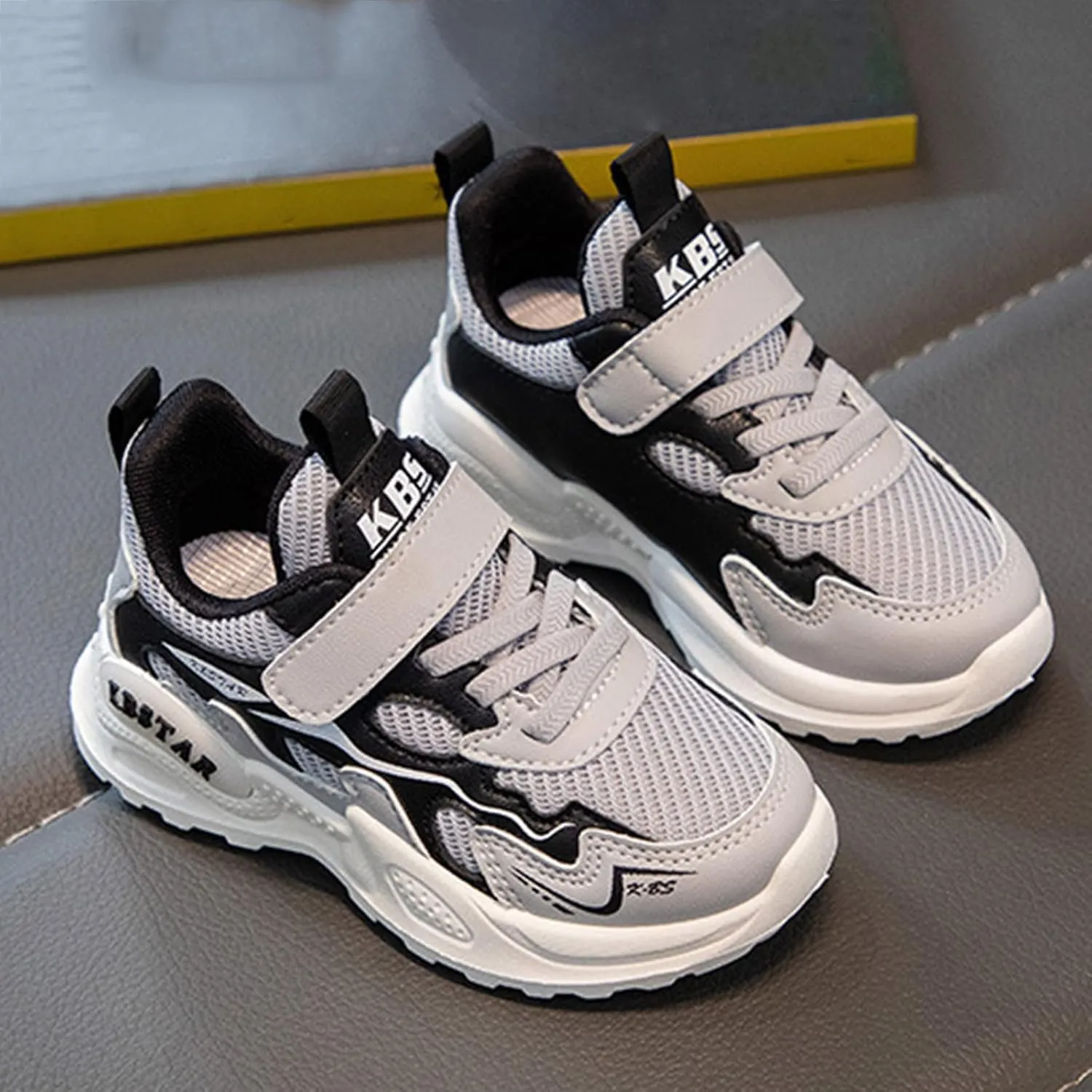 Toddler Sneaker Shoes Girls Boys Non Slip Athletic Sneaker Lightweight Mesh Breathable Kids Slip on Tennis Shoes