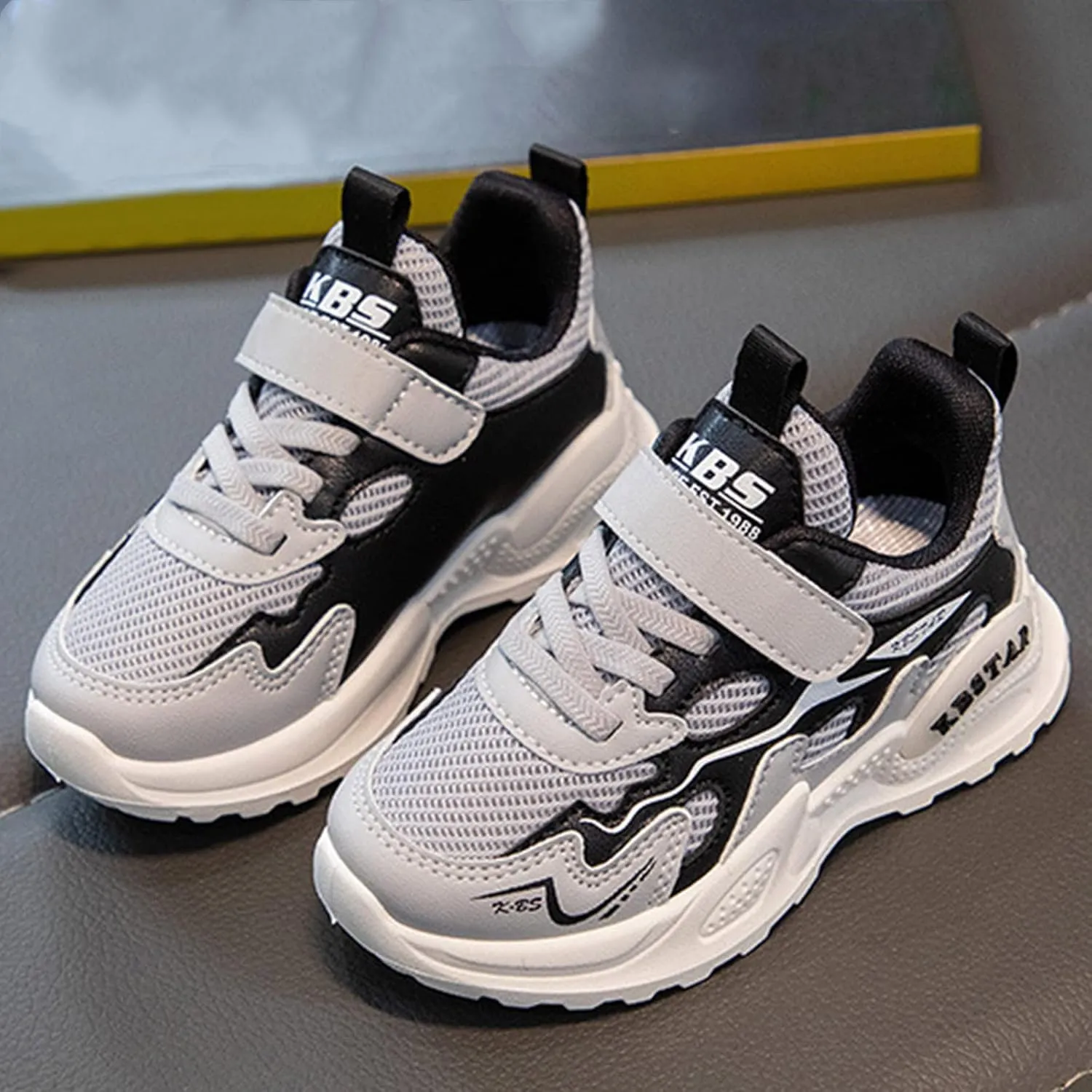 Toddler Sneaker Shoes Girls Boys Non Slip Athletic Sneaker Lightweight Mesh Breathable Kids Slip on Tennis Shoes