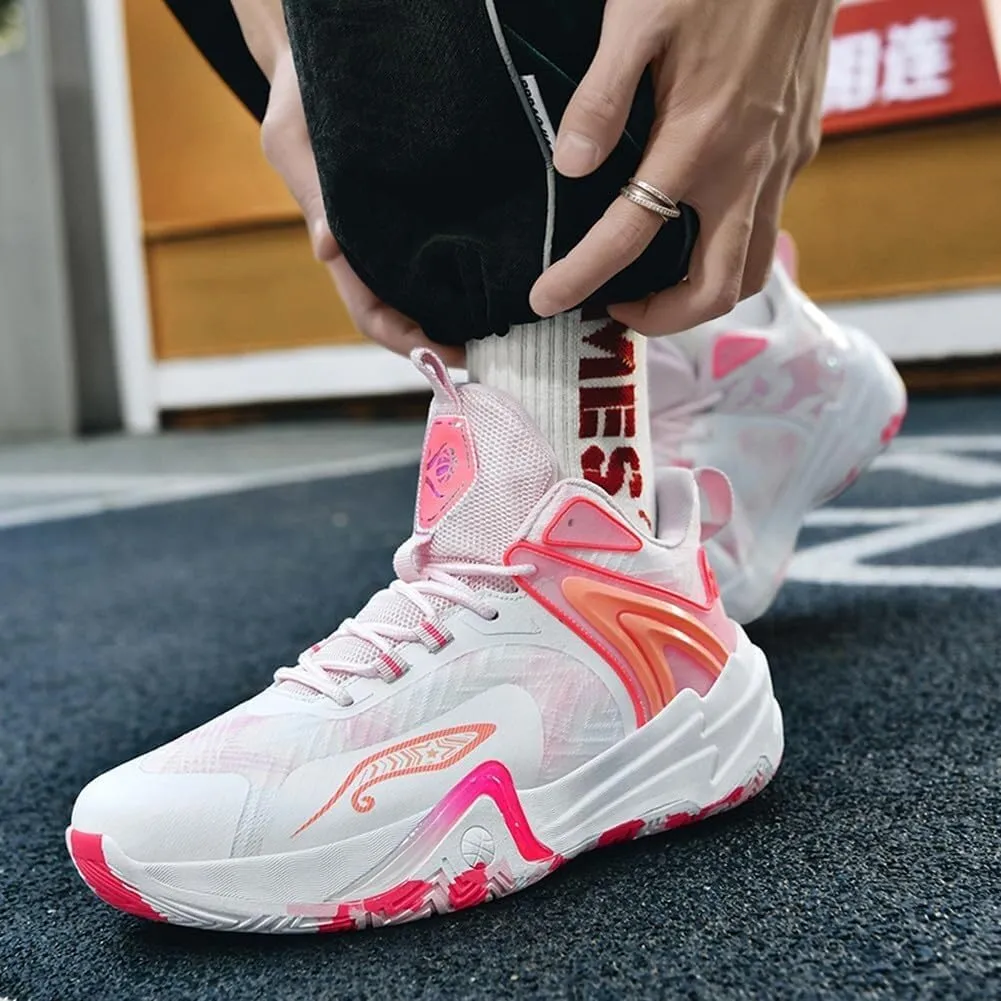 Unisex Basketball Non Slip Wear-Resistant Shock-Absorbing Lightweight Breathable Sports Boots