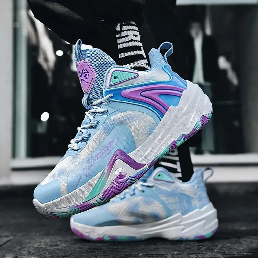 Unisex Basketball Non Slip Wear-Resistant Shock-Absorbing Lightweight Breathable Sports Boots