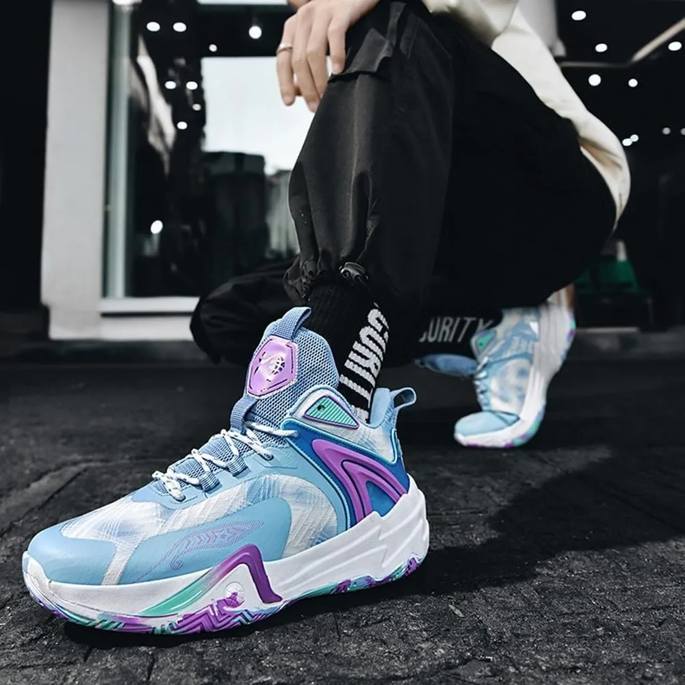 Unisex Basketball Non Slip Wear-Resistant Shock-Absorbing Lightweight Breathable Sports Boots