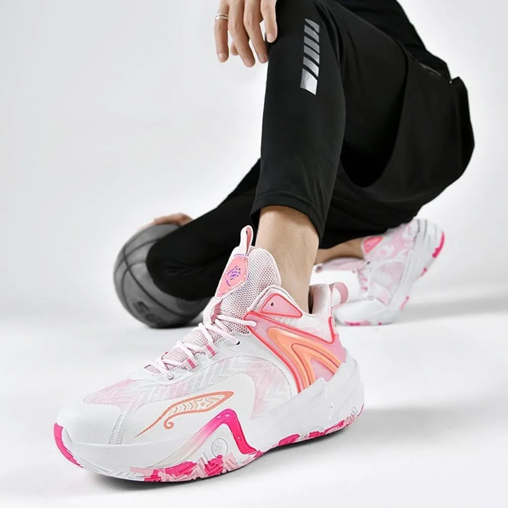 Unisex Basketball Non Slip Wear-Resistant Shock-Absorbing Lightweight Breathable Sports Boots