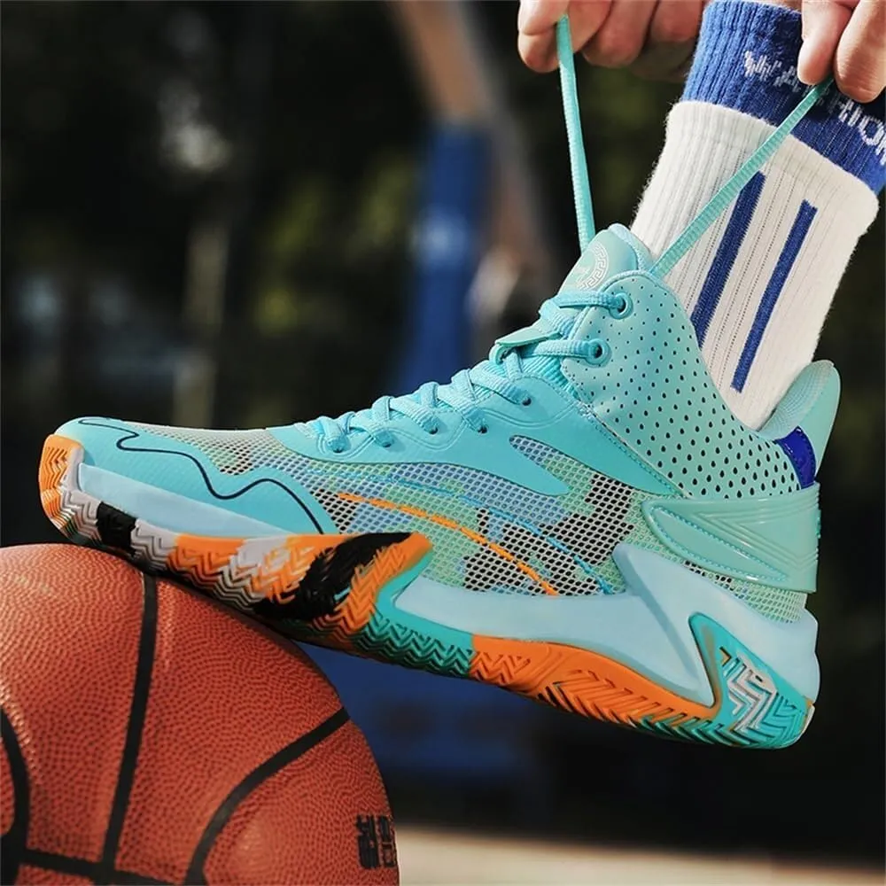 Unisex Basketball Shoes Anti Slip Wear-Resistant Shock-Absorbing Rebound Outdoor Indoor Sports Training Boots