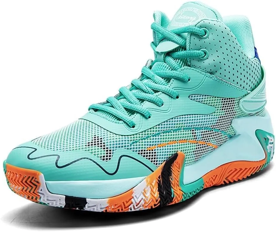 Unisex Basketball Shoes Anti Slip Wear-Resistant Shock-Absorbing Rebound Outdoor Indoor Sports Training Boots