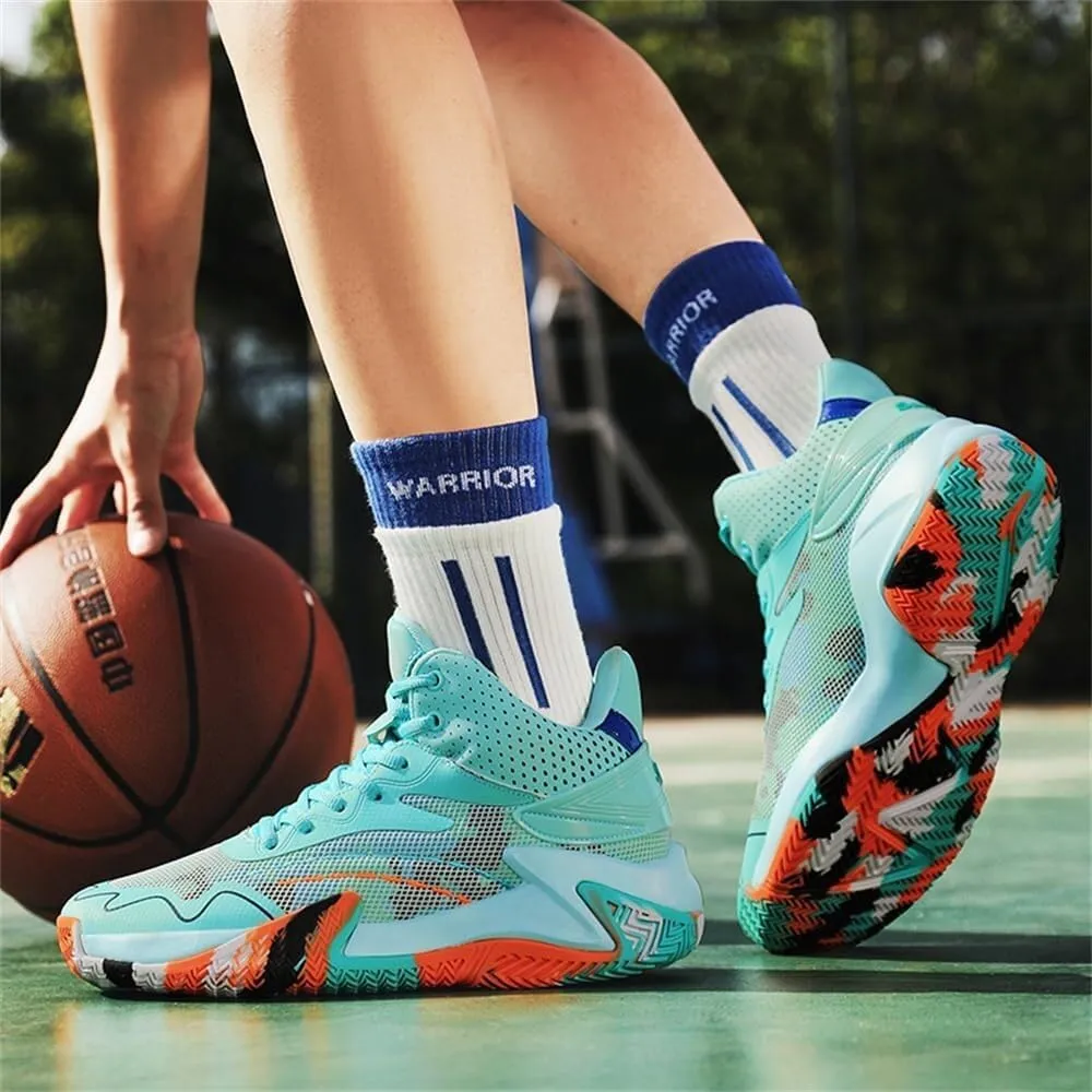 Unisex Basketball Shoes Anti Slip Wear-Resistant Shock-Absorbing Rebound Outdoor Indoor Sports Training Boots