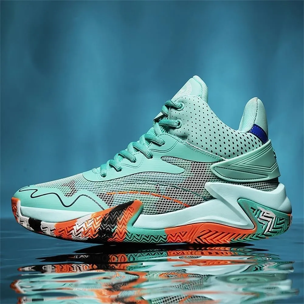 Unisex Basketball Shoes Anti Slip Wear-Resistant Shock-Absorbing Rebound Outdoor Indoor Sports Training Boots