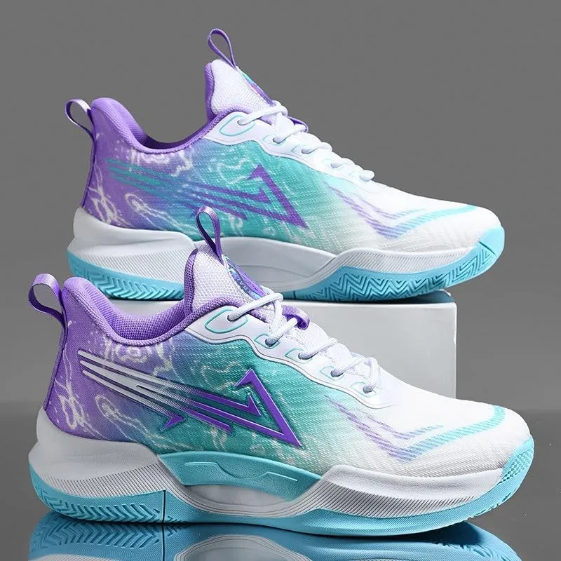 Unisex Basketball Shoes Breathable Anti Slip Wear-Resistant Shock-Absorbing Youth Sports Training Boots