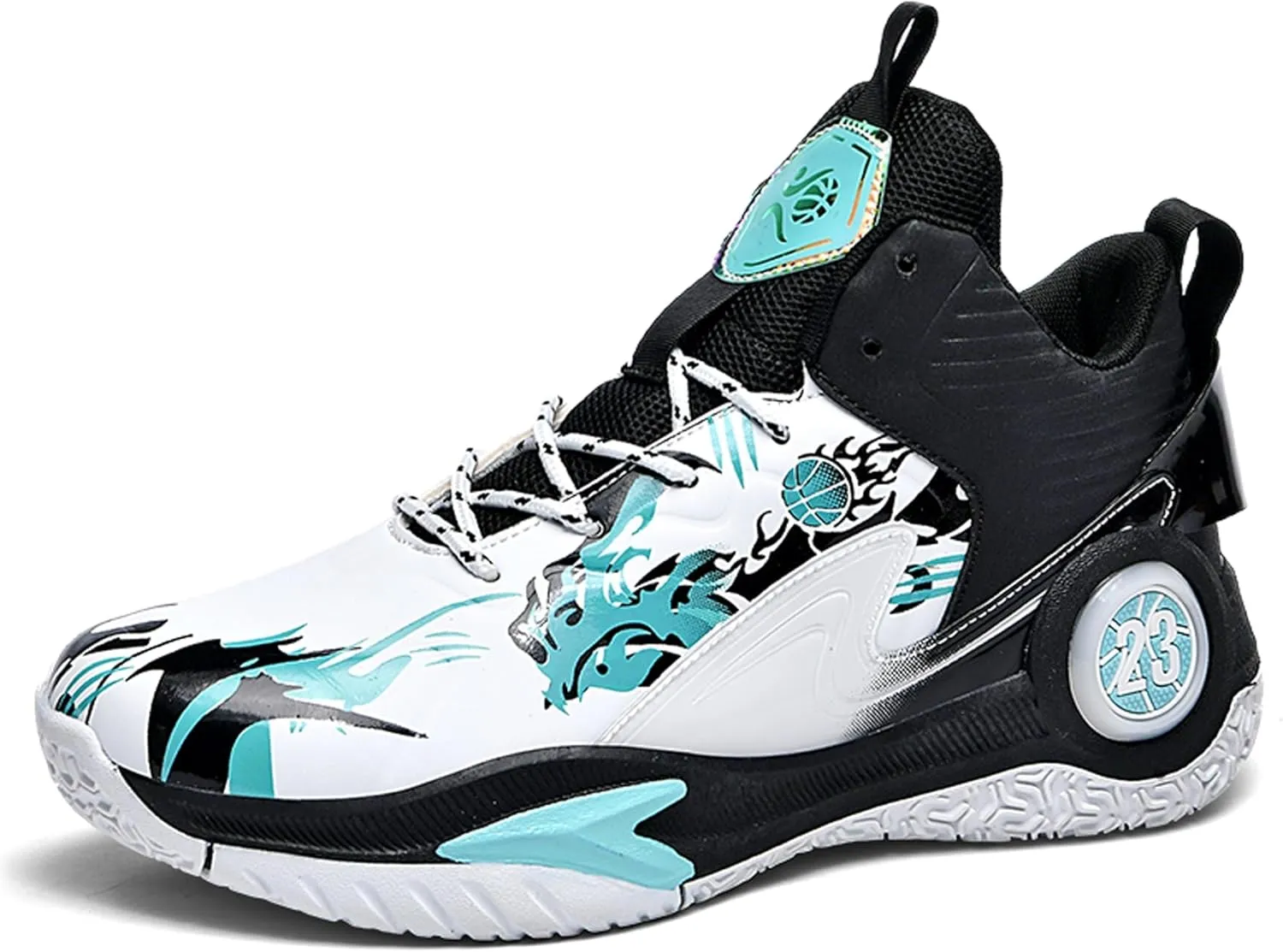 Unisex Basketball Shoes Lightweight Soft Soled Shock-Absorbing Anti Slip Wear-Resistant Sports Training Boots