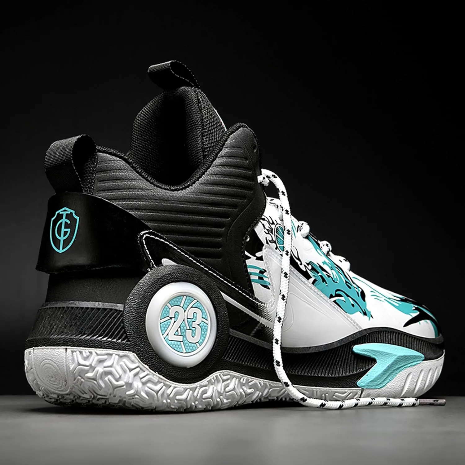 Unisex Basketball Shoes Lightweight Soft Soled Shock-Absorbing Anti Slip Wear-Resistant Sports Training Boots