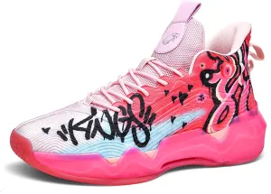 Unisex Basketball Shoes Shock-Absorbing Wear-Resistant Fashionable Lightweight Sports Training Boots